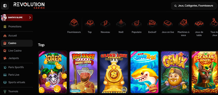 revolution casino quebec